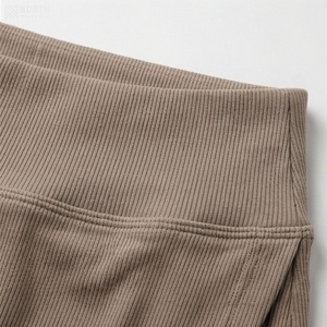 Women High Waist <b>Asymmetrical</b> Wrap Mini Skirt Solid Color Knitted Comfortable All Seasons Style - Product Image 4