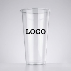KEIFU 750ml 95mm Diameter Durable Clear <b>Plastic</b> Cold Drink <b>Cups</b> OEM/ODM Bubble Tea Drinks Container PP Material Custom Logo 1000 - Product Image 2
