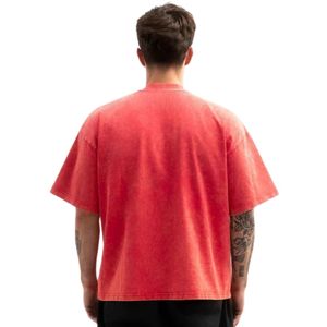 เสื้อยืดโอเวอร์ไซส์ผู้ชาย สไตล์ลำลอง ผ้าฝ้าย ทรงหลวม สตรีทแวร์ แขนสั้น ไหล่ตก เสื้อท็อป ขายส่งจากโรงงานผลิตเสื้อผ้า - Product Image 2
