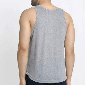 Débardeur pour homme de style sportif, dernier design, tricoté, respirant, tissu écologique à séchage rapide, logo personnalisable - Product Image 3