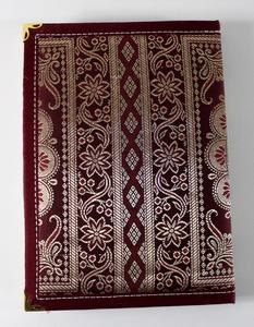 Notebook Journal Cover With Class Of Richly Decorative Shuttle Woven Fabric Made In Coloured <b>Silks</b> With Gold And Silver Threads - Product Image 5