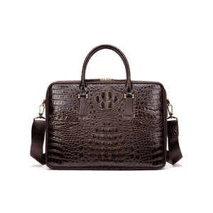 Sac à ordinateur portable en cuir véritable pour les voyages, les documents, les appareils et les fournitures - Travail et usage quotidien - Product Image 1