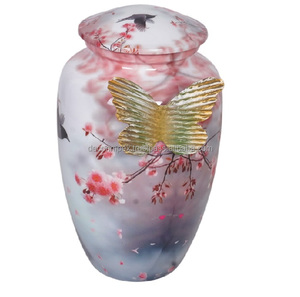 Urne funéraire décorative en métal au fini Gary Urne commémorative personnalisée durable avec design poli au prix de gros - Product Image 2