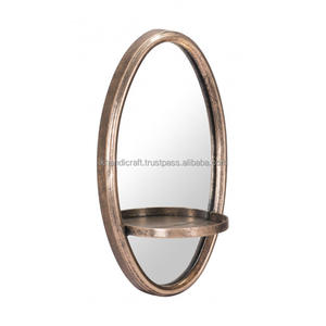 Customised Modern Indian Design Luxury Metal Wall <b>Mirror</b> <b>Shelve</b> for Best-Selling Handcrafted Ramadan Interior Bathroom - Product Image 1