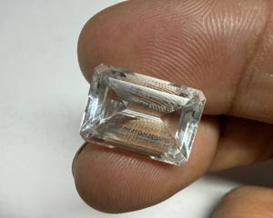 Aguamarina Natural, Corte Esmeralda, Octágono Facetado, Gema de Tamaño Libre |   Piedra de Aguamarina Azul Suelta para Joyería y Venta al por Mayor - Product Image 5