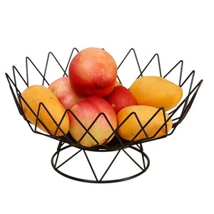 Corbeille à fruits décorative de luxe en fil métallique, design branche, pour comptoir de cuisine et mariage - Product Image 2