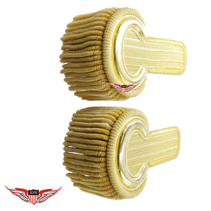 Epaulettes de hombro de repuesto con flecos de oro para recreación histórica, ecológicos y personalizables - Product Image 1