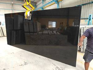 Durable Absolute Black <b>Granite</b> <b>Slabs</b>, Tiles and Blocks for Residential and Commercial Projects with Elegant Polished Surface - Product Image 6
