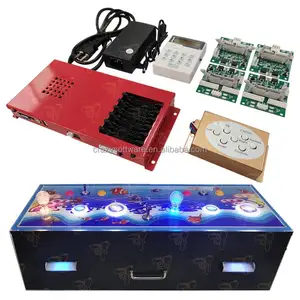 2024 Crazy Software Portable Wooden Cabinet 2 Players 32inch LCD Fish Board Game Machine Fortune Kings