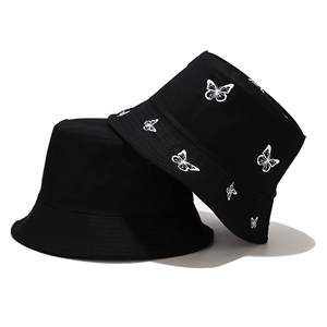 Nuevo Sombrero de Pescador de Algodón 100% con Bordado de Mariposas, Reversible, Casual, Deportivo, para Viajes al Aire Libre, con Protección Solar - Product Image 2