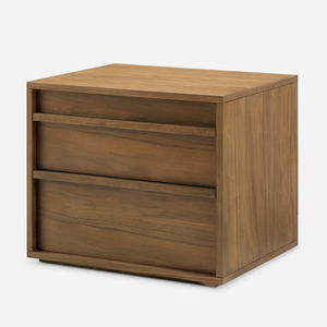 Mesa de Noche Jose Hecha de Madera de Caoba Sólida de Alta Calidad con Acabado Natural para Uso en Interiores. - Product Image 2