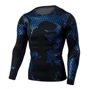 Maillot de bain anti-UV pour homme UPF 50+ à manches longues, séchage rapide, haut de surf, tendance Europe et USA, vêtements de plage - Product Image 6