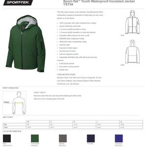 2025 chaquetas bordadas personalizadas para niños y jóvenes Yst56 ropa exterior aislada a prueba de viento con logotipo y Textos Personalizados - Product Image 3