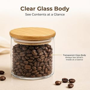 High Clear Glass Storage <b>Jar</b> Wooden Lid Moisture Proof 100ml Capacity Dishwasher Safe Food Container for Kitchen <b>Spice</b> Shaker - Product Image 5