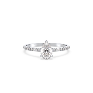 Bague solitaire REYES personnalisée en or massif 14 carats avec diamant de laboratoire HPHT CVD pour femme, certifiée IGI, bijoux fins en gros - Product Image 2