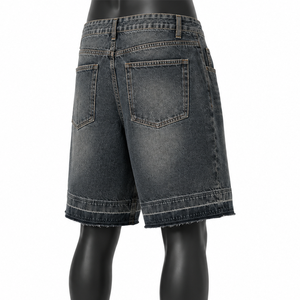 Pantalones Cortos de Diseño Personalizado para Hombre, 100% Algodón Orgánico, Estilo Urbano, Ecológicos, Cintura Media, Lavados, Novedad de Verano - Product Image 5