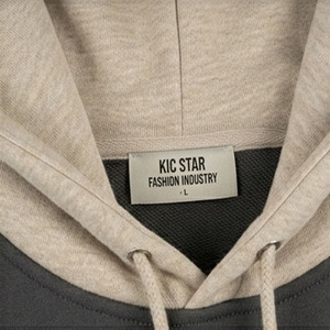 High Quality Custom Logo Two-Tone Hoodie Men's Contrast Hood Oversized Fleece Hooded Sweatshirt For Winter - Product Image 2