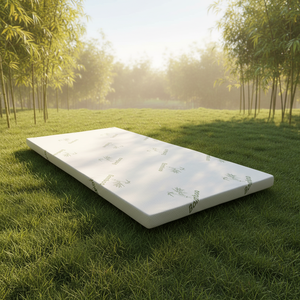 <span class=keywords><strong>Surmatelas</strong></span> en mousse à mémoire <span class=keywords><strong>de</strong></span> <span class=keywords><strong>forme</strong></span> pour lit double, pliable, design moderne, pour soulager les maux <span class=keywords><strong>de</strong></span> dos, housse en polyester lavable, utilisation en chambre à coucher ou à l'hôtel - Product Image 3
