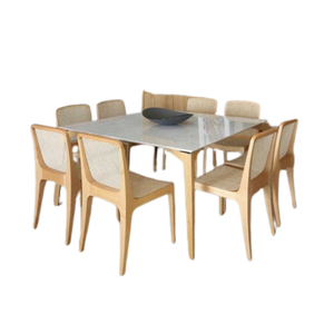 Best Selling Japanese Design Dining Table Set Solid Wood Dining Set Commercial <b>Furniture</b> Wholesale Price - Product Image 4