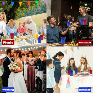 แก้วเย็นแบบใช้แล้วทิ้ง รีไซเคิลได้ ทนทาน ย่อยสลายได้ ปลอดสาร BPA ปลอดสาร PFAS เป็นมิตรกับสิ่งแวดล้อม ผลิตจาก PET/PLA สำหรับงานปาร์ตี้ งานแต่งงาน และงานอีเว้นท์ต่างๆ - Product Image 1