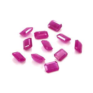 Rubis naturels non traités du Mozambique, octogones calibrés 5x7mm, pierres précieuses de rubis naturelles facettées pour la création de bijoux, prêtes à l'emploi - Product Image 5