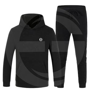 Survêtement écologique de couleur unie pour hommes, ensembles de Jogging, survêtements pour hommes, Logo, pull, survêtement personnalisé, nouvelle collection - Product Image 1