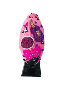 Serre-tête rose perlé à succès avec embellissements papillon et cœur, pour filles et femmes, ajustement confortable - Product Image 2