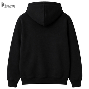 Sudadera con Capucha Negra de Forro Polar Grueso Personalizada de Alta Calidad para Hombre, Sudadera con Capucha y Cordón Ajustable, Logotipo Personalizado / Color Ant - Product Image 2