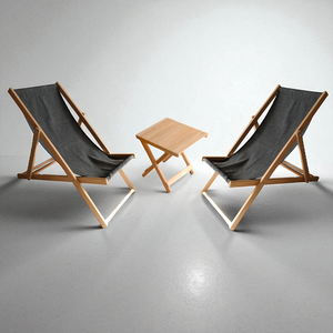 Chaise longue pliante en bois - Chaise longue de piscine élégante et confortable pour le jardin et la plage, chaise longue de plage - Product Image 4
