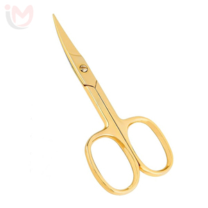 Ciseaux à ongles Golden Premium, ciseaux à cuticules incurvés professionnels, ciseaux de manucure en acier inoxydable - Product Image 3