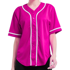 Premium Quality Women's Red <b>Baseball</b> Jersey Shirt Button Down Blank Softball Jersey's Short Sleeve Sports Women Shirts Tops - Product Image 5