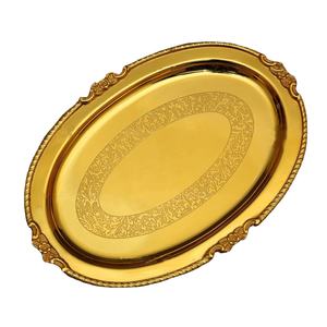 Plateau de service antique en aluminium Plateau personnalisable en métal de haute qualité Ustensiles de maison Plateau décoratif en métal de dernière conception Articles chauds - Product Image 4