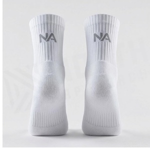 NORTH APPROACH Crew Athletic <b>Socks</b> White Breathable Running <b>Socks</b> for Adults Summer Season - Product Image 2