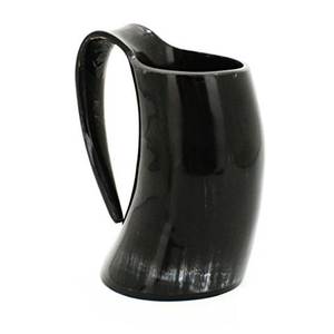 Taza Reutilizable de Cuerno Real de Alta Calidad, Ecológica, con Acabado Pulido, Diseño Ligero, Capacidad Personalizable, Estilo Rústico - Product Image 1