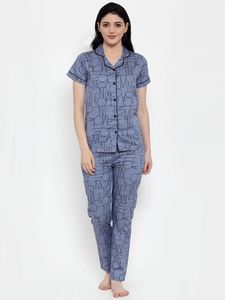Ensemble de vêtements de nuit pour femmes de qualité supérieure, deux pièces, tissu en modal satiné, logo sur le devant, personnalisable, respirant - Product Image 6