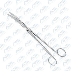 Ciseaux de dissection courbés Wertheim non stériles réutilisables de 9 pouces, 230 mm, instrument chirurgical gynécologique de qualité supérieure - Product Image 2