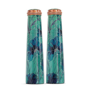 Black Marble Print Copper Water Bottle Luxury Designer Leakproof Reusable Hydration Bottle Eco Friendly Travel <b>Drinkware</b> - Product Image 5