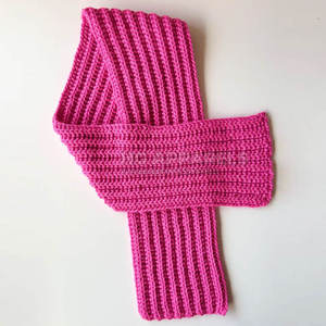 Trendiger Häkel-Unisex-Schal - Modische Winterbekleidung - Individuelles Logo Premium-Qualität Weicher Gerippter Strickschal - Product Image 2