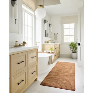 Alfombra de Yute Trenzado Rectangular de Color Beige Natural, de Pelo Corto, Estilo Escandinavo, para Sala de Estar, Ecológica, Fácil de Limpiar - Product Image 2