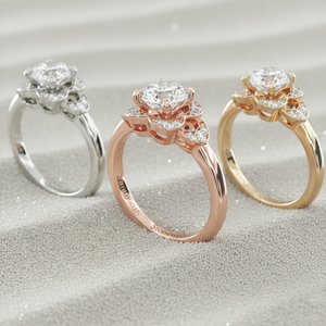 Anillo de Compromiso con Diamante Cultivado en Laboratorio, Oro de 14K, Estilo Art Deco Vintage, Anillo con Halo Geométrico, Fabricante de Joyería Personalizada, OEM, ODM - Product Image 5