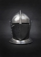 Casco Medieval de Acero con Visera, Hecho a Mano, Estilo Gótico, Armadura de Caballero, con Relieve, Europeo, para Reenactamiento, Cosplay y Exhibición