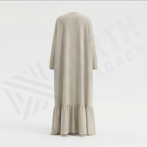 2025 OEM Kimono Abaya pour femmes musulmanes, en tissu polyester épais, doux et très extensible, col en V, manches longues, pour fêtes, Ramadan, mariages - Product Image 2