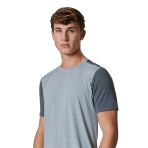 เสื้อยืดแขนสั้นระบายอากาศได้ดีสำหรับผู้ชายเสื้อยืดแขนสั้นผ้าโพลีเอสเตอร์เนื้อนุ่มทนทานสำหรับยิมวิ่งออกกำลังกายและชุดลำลอง - Product Image 2