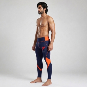 Leggings pour hommes durables, fabriqués avec des matériaux extensibles de qualité supérieure, offrant des performances fiables, un confort optimal et une qualité durable. - Product Image 6