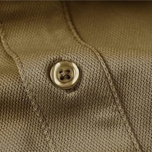 Nouvelle chemise pour homme de haute qualité, 100% coton, unie, décontractée, avec logo personnalisé sur le devant, séchage rapide, manches courtes, tissu tricoté - Product Image 5