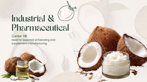 Huile de coco pressée à froid, huile de coco raffinée à base de plantes, ingrédient bien-être à étiquette claire pour l'alimentation et l'usage quotidien - Product Image 4