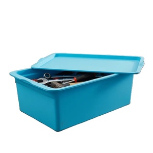 OEM Custom PP Plastic <b>Storage</b> <b>Box</b> With Lid Stackable Organizer Bin - Product Image 1