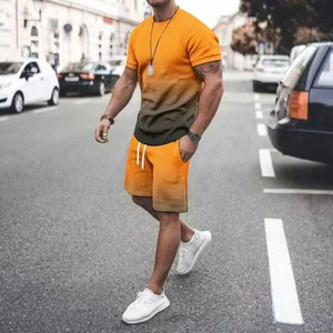 Conjunto Deportivo de Dos Piezas para Hombre, Verano, Playa, Pantalones Cortos y Camiseta - Product Image 5