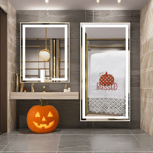Toalla de Lino para Invitados con Diseño de Halloween, Toalla Decorativa Otoñal, Mezcla de Lino y Algodón, Toalla Absorbente para Cocina y Baño - Product Image 4