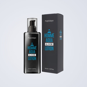 มอยเจอร์ไรเซอร์+ครีม Puredeom Homme Aqua All-in-One Lotion 150 มล. ผลิตภัณฑ์บำรุงผิวหน้าสำหรับผู้ชายจากซาอุดีอาระเบีย - Product Image 4